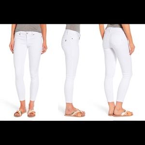 White/Cream Skinny Stretch Jeans